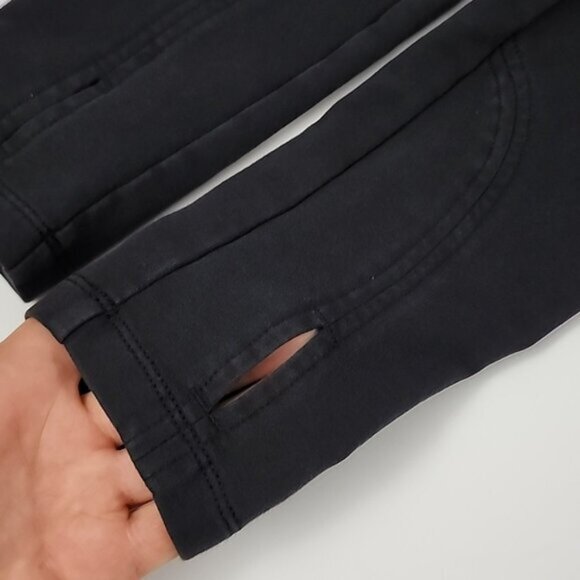 Lululemon That's A Wrap Women's Black Wrap Cardigan Thumbholes Size 8 - Picture 10 of 15